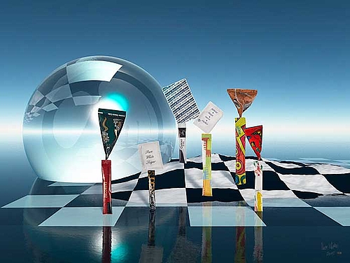Sugar Island, 3D-COMPUTERKUNST 2019 - Kurt Lochte, signiert - Limitierung: 30