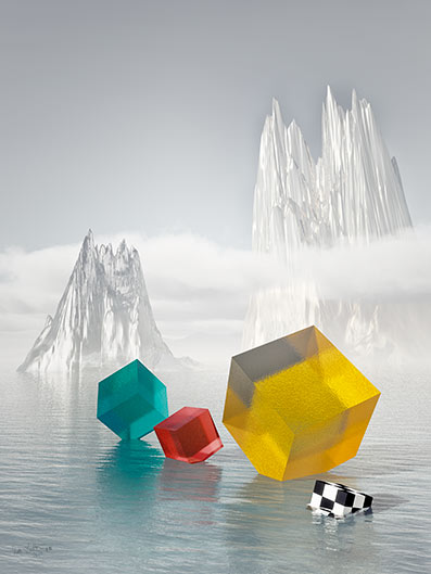  - Cubes 1 2019 - Kurt Lochte, signiert - Limitierung: 30
